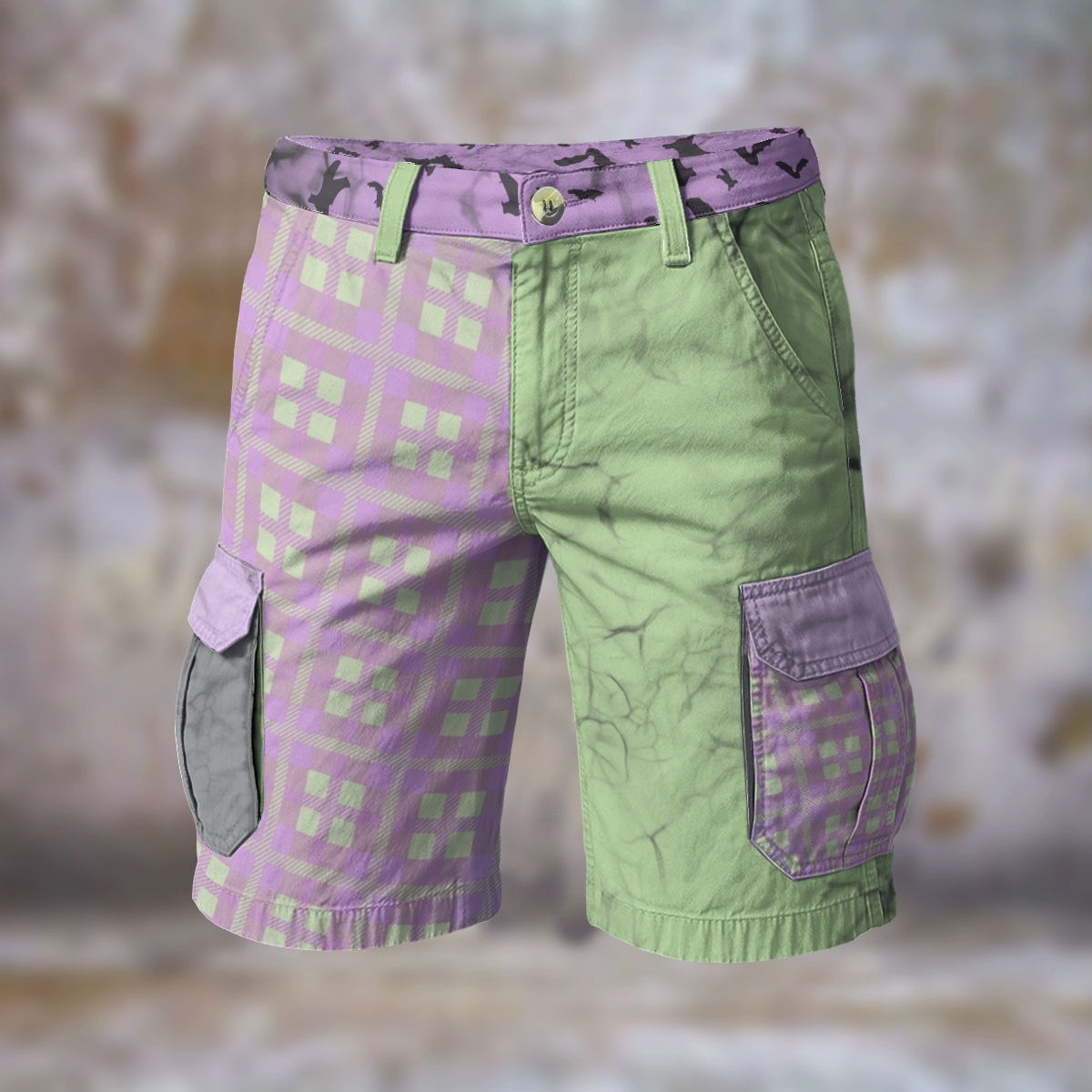 Plaid N Acid CargoShorts