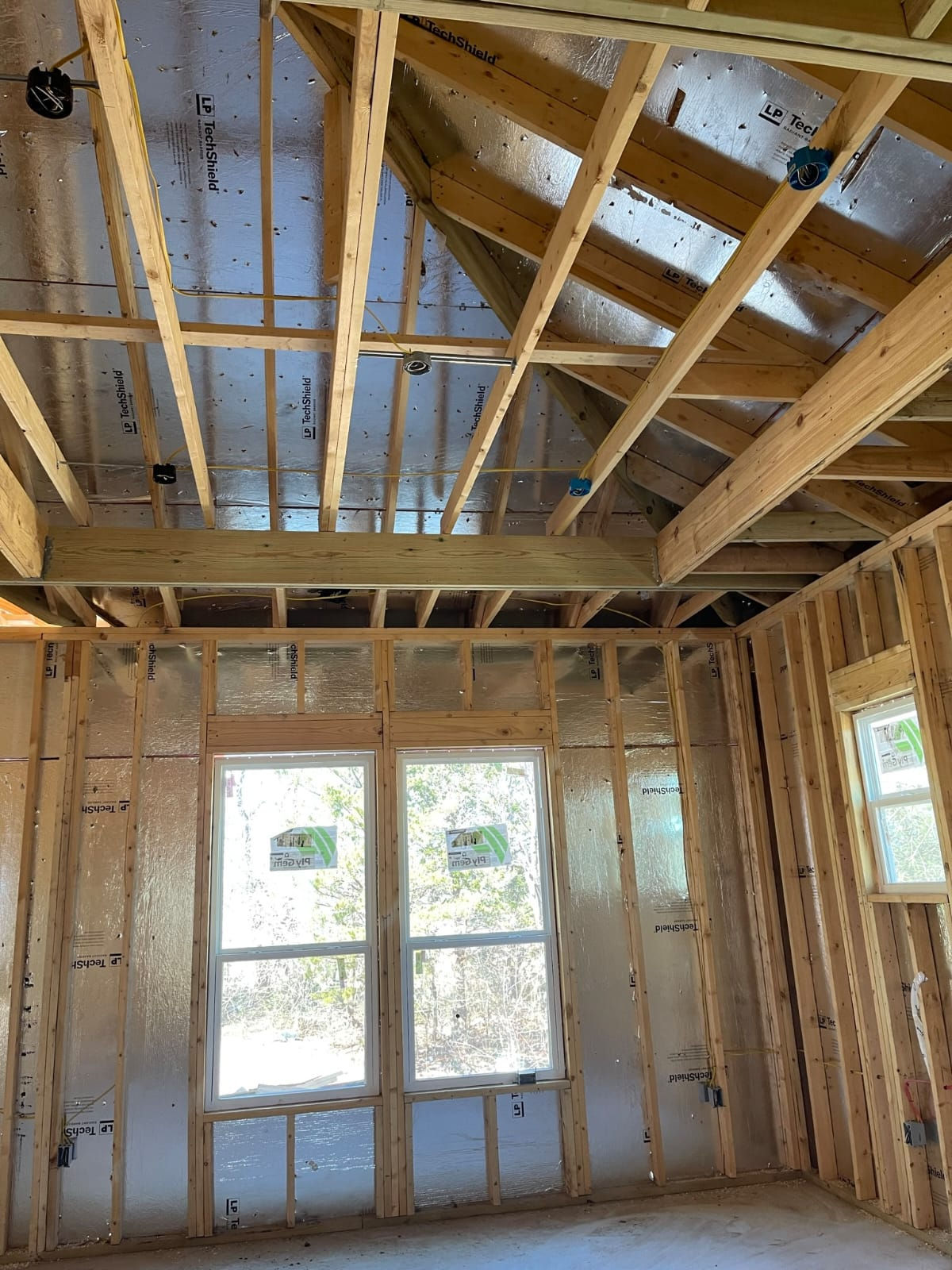 New electrical wiring on new house @ Sherman Tx