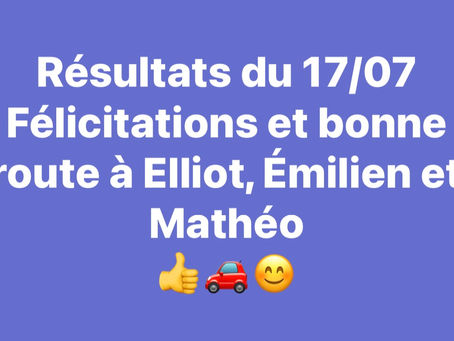 Résultats permis