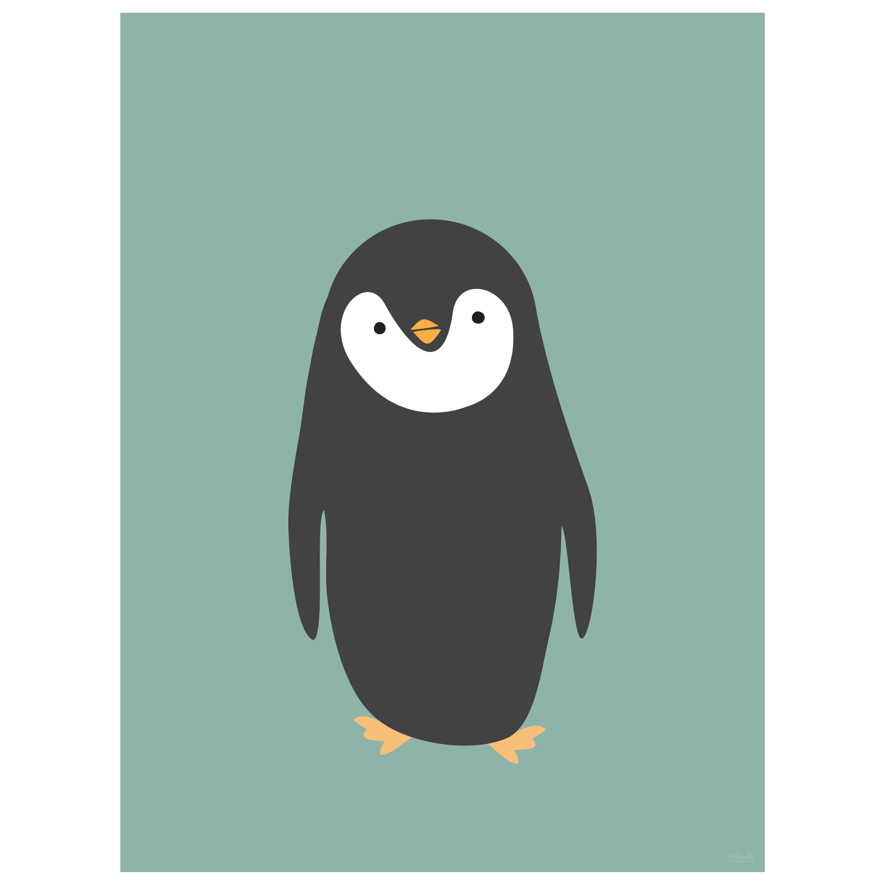 penguin art print - SKU 1616