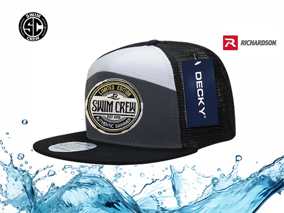 Thumbnail: Decky 7 Panel Trucker Cap CHARCOAL/WHITE/BLACK