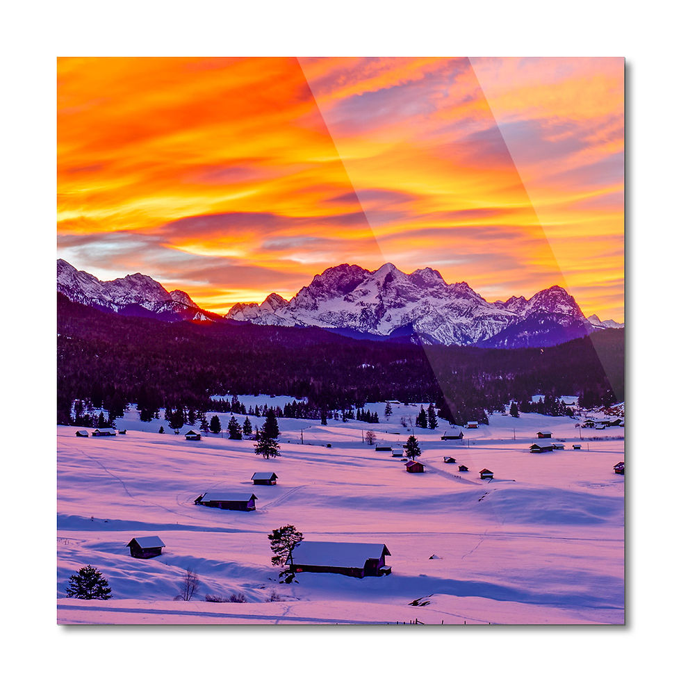 Miniaturbild: Abendrot im Werdenfelserland