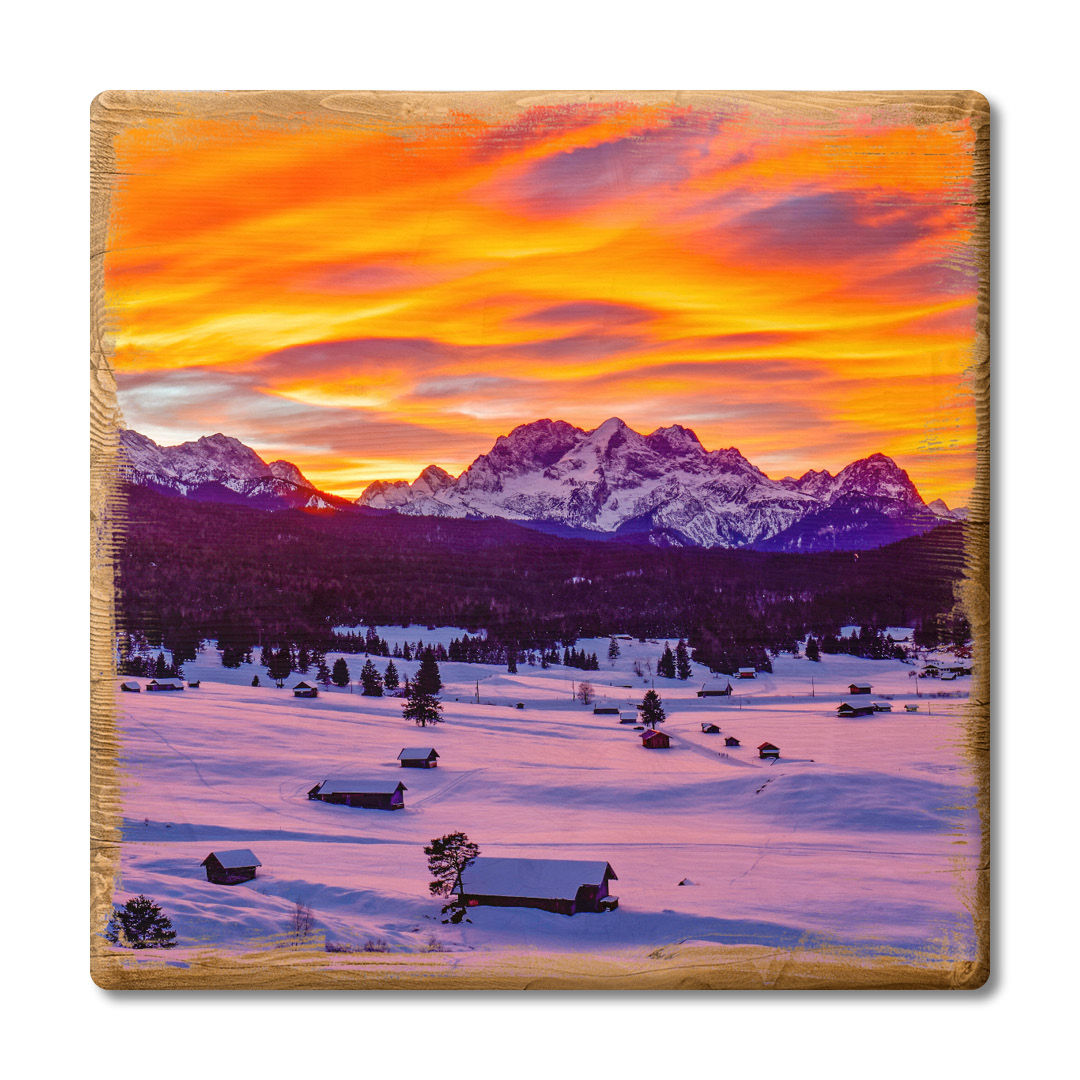 Abendrot im Werdenfelserland