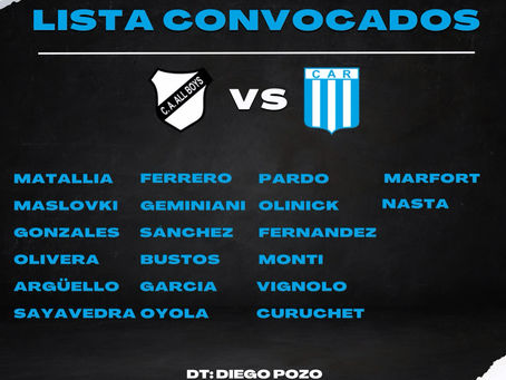 ¡CONVOCADOS!