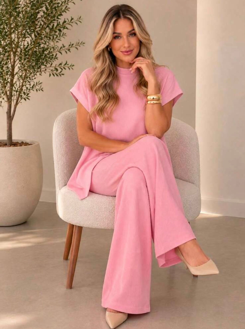 Miniatura: Conjunto Verona – Blusa Assimétrica & Pantalona
