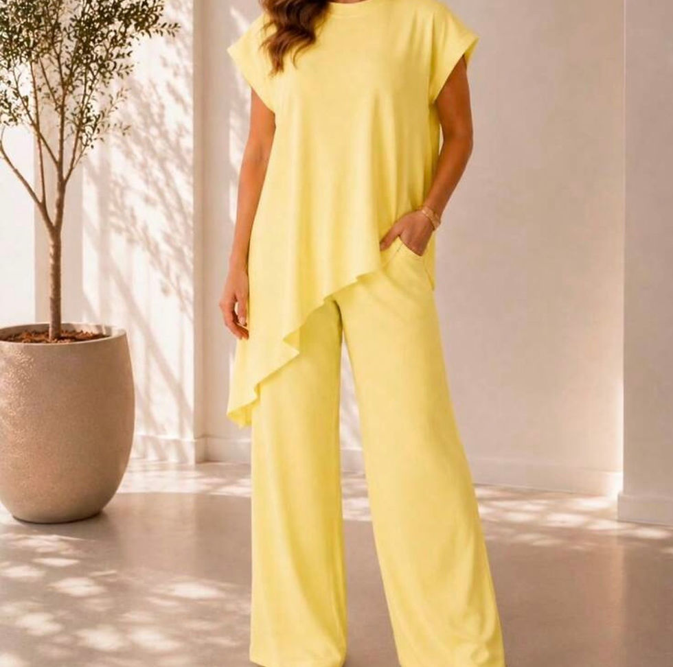 Miniatura: Conjunto Verona – Blusa Assimétrica & Pantalona