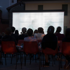 Proyección de películas al aire libre