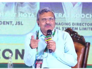 Addressing audience at CSR conclave on rethinking CSR in India