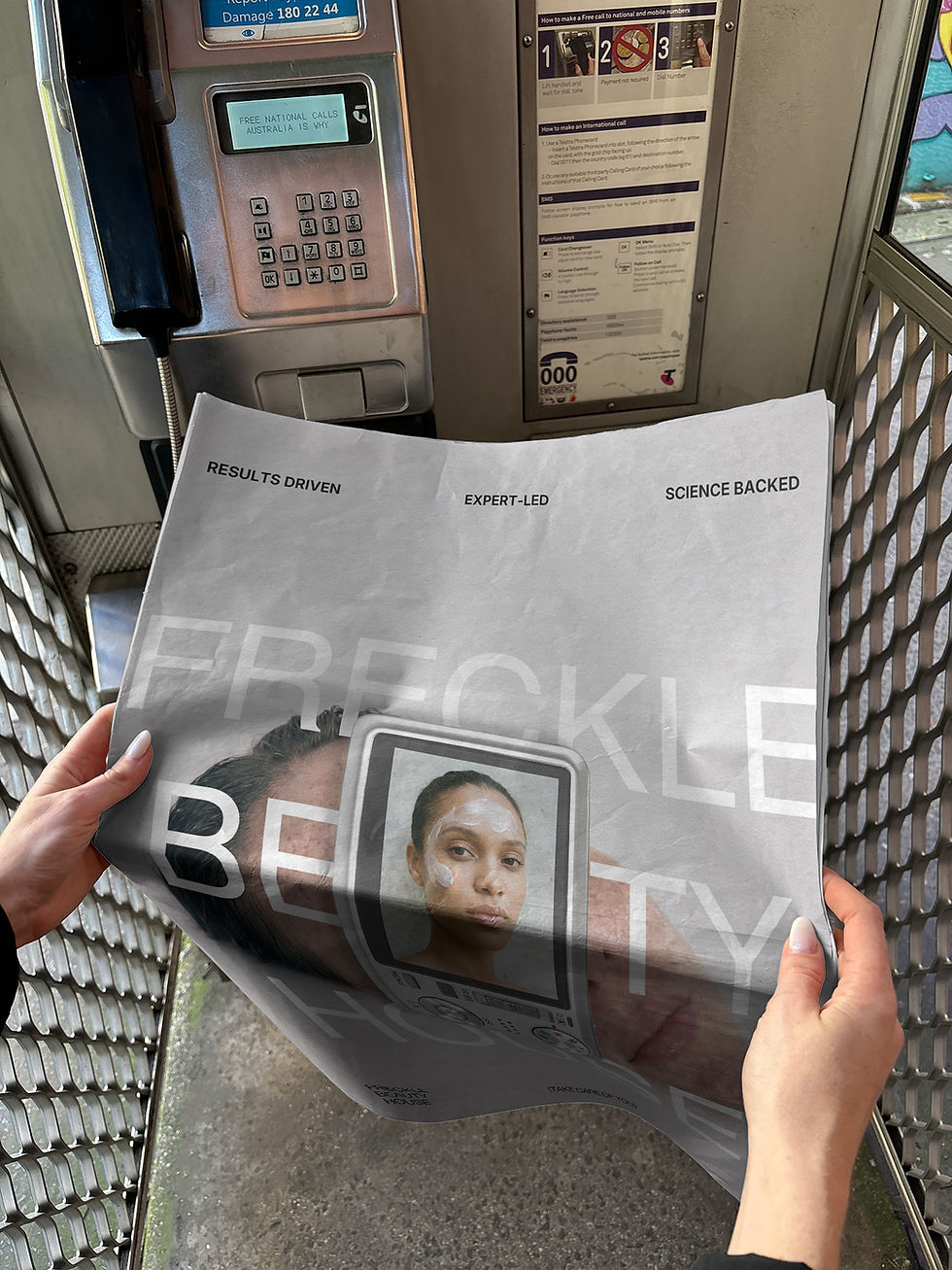Freckle Beauty House brand newspaper
