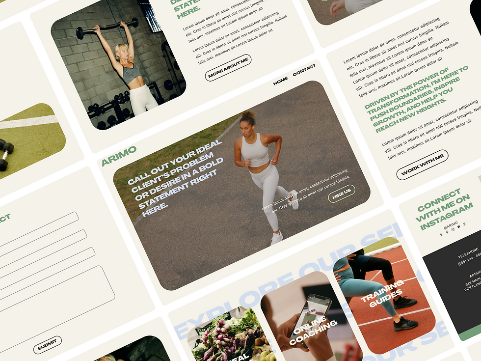 Arimo Wellness brand website