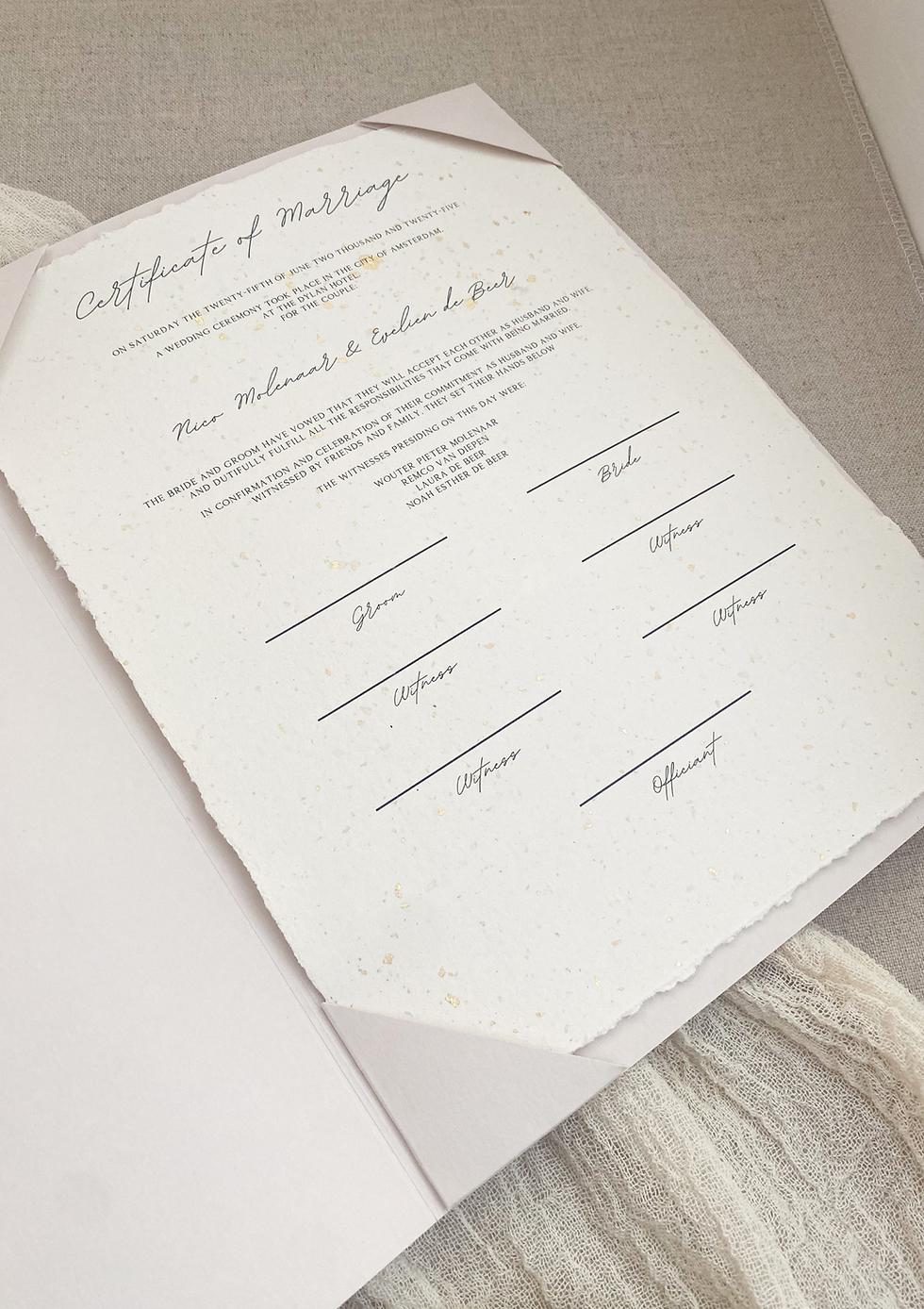 ENG Certificate of Marriage Powder