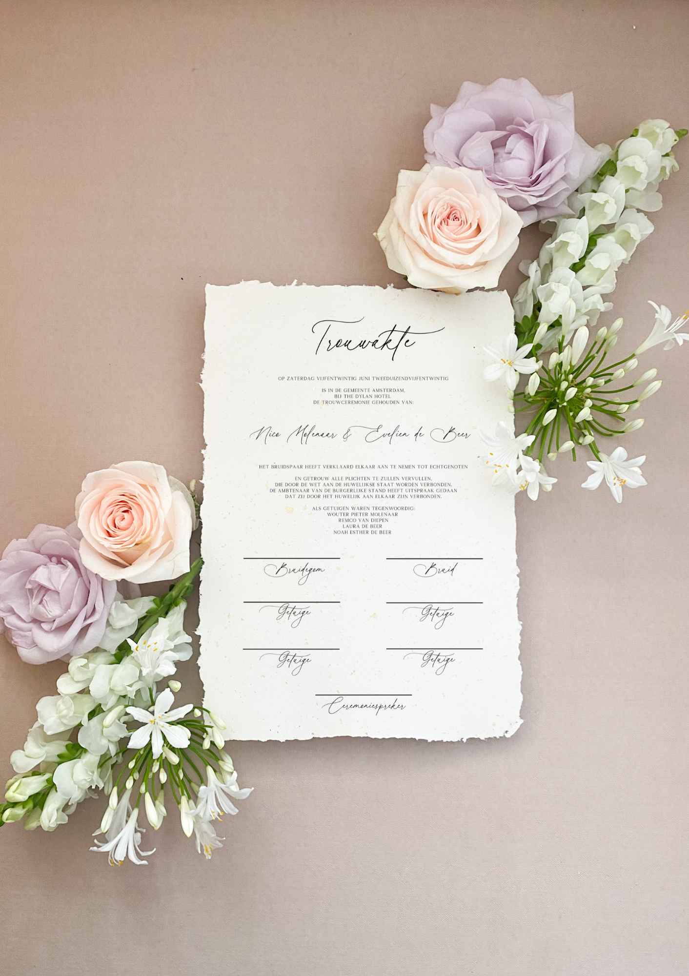 Goudspikkel Trouwakte Speels