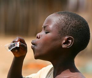 Boy Blowing Bubbles