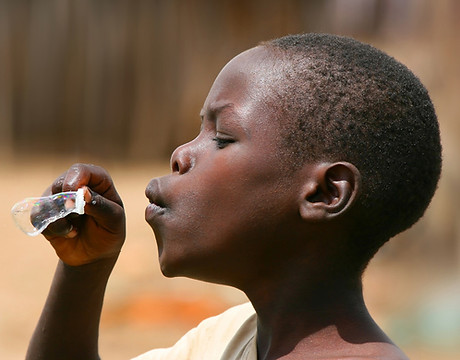 Boy Blowing Bubbles