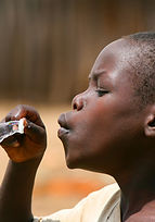 Boy Blowing Bubbles