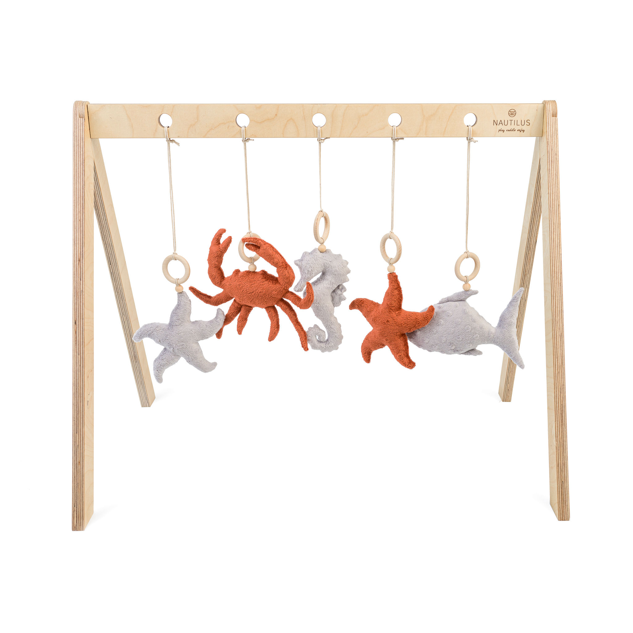 Hrazdička pro miminko OCEAN Rust & Silver Grey