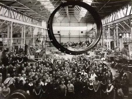 Interior of Pontardulais Factory representing Teddington's engineering evolution as pioneers in bellows and expansion joints.
