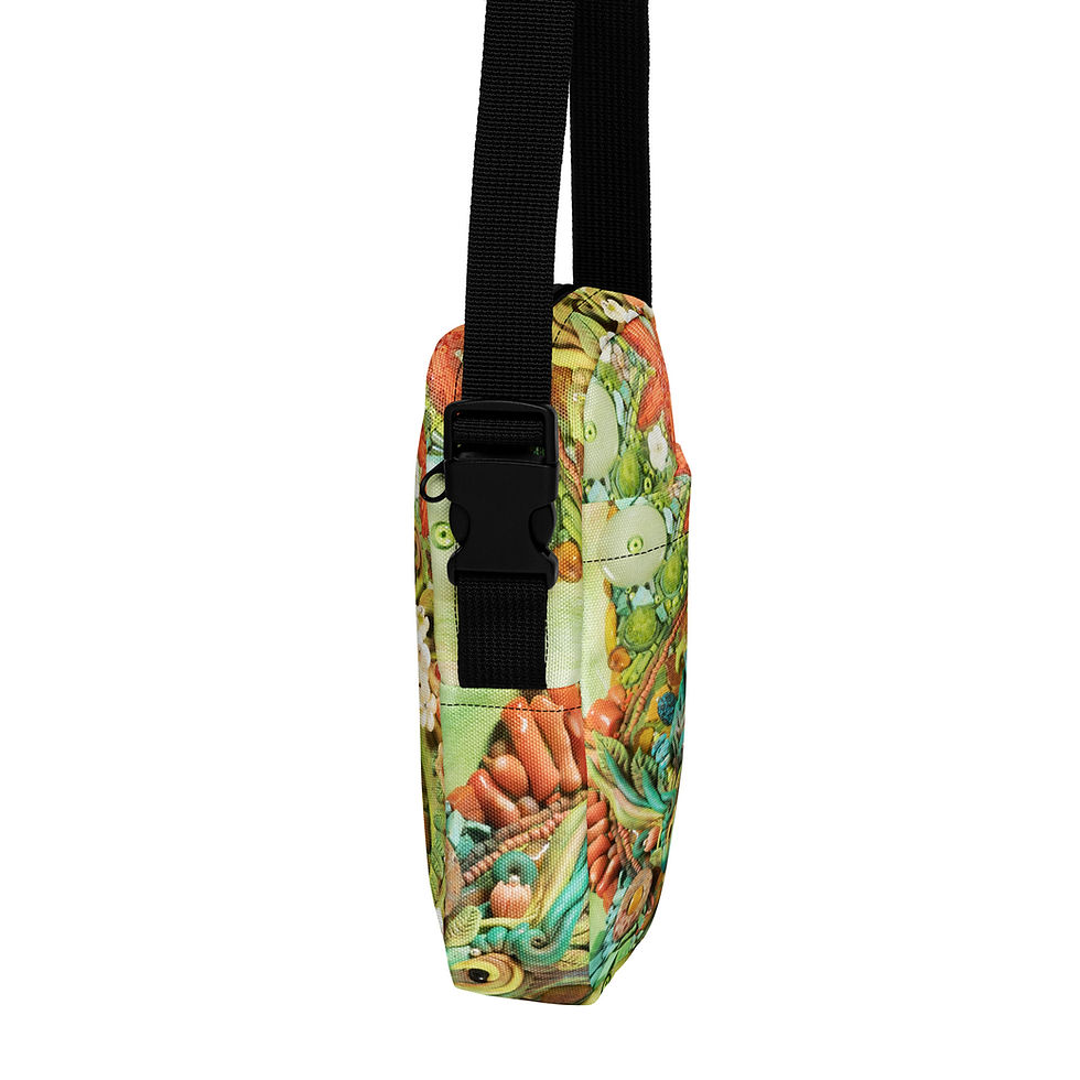 Thumbnail: crossbody bag: "Dragon Garden"