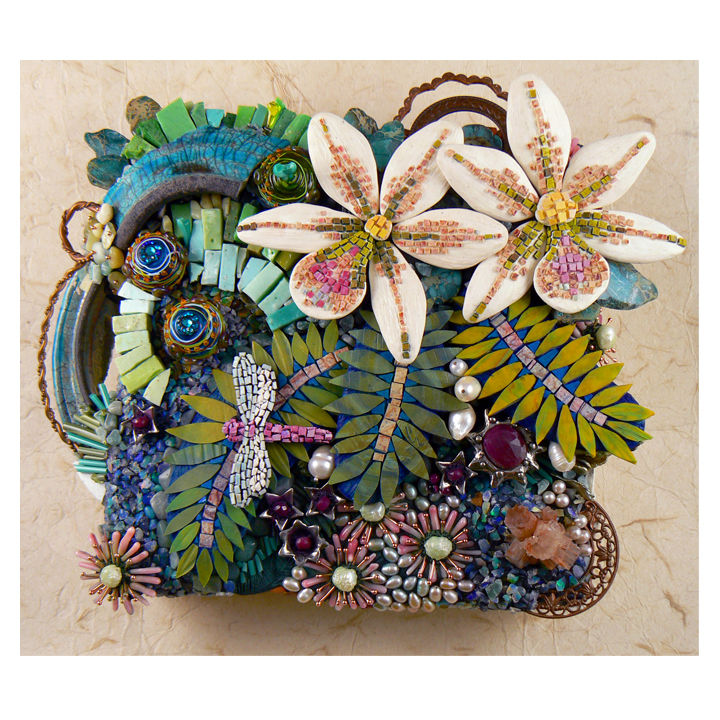 SOLD Orchid Mosaic series: "Tranquility"