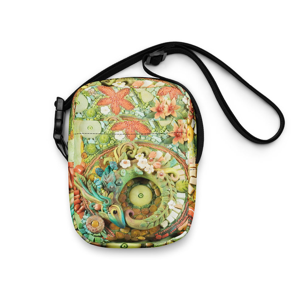 Thumbnail: crossbody bag: "Dragon Garden"