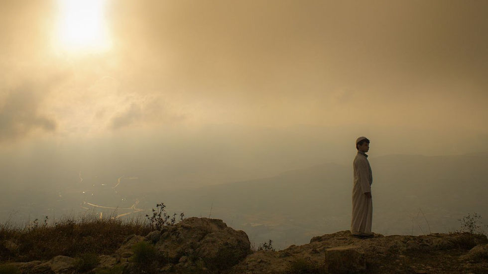 Criança Samaritana no topo do Monte Gerizim