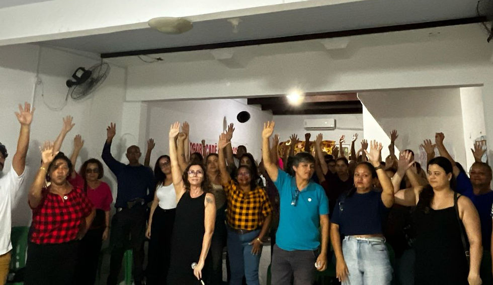 Servidores da FUNPAPA (Belém-PA) deliberam plano de luta e mobilização em defesa da assistencia social - Imagem: SINTSUAS