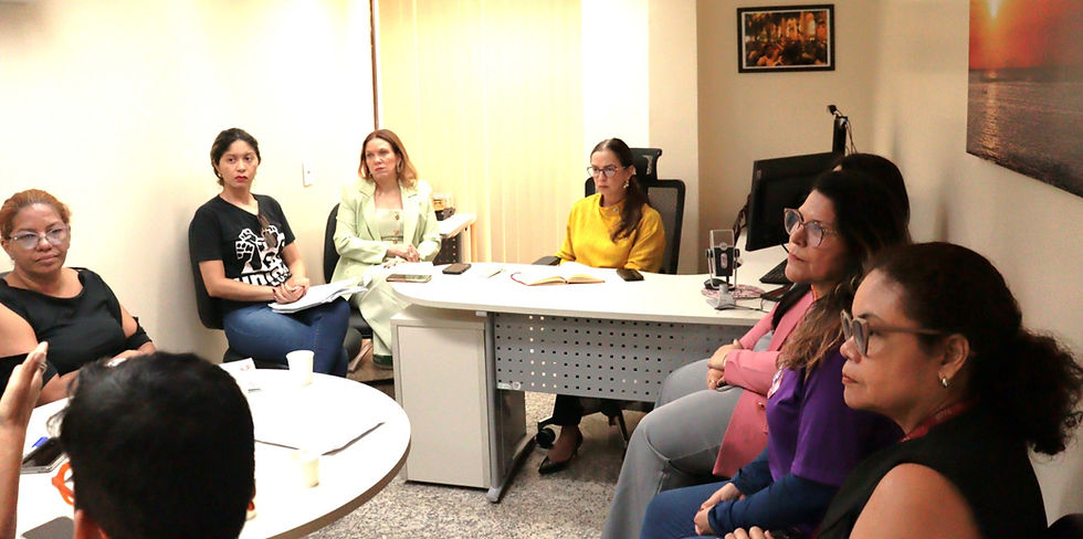 Reunião do Sintepp Belém com o Ministério Público Estadual - Represendando o Sindicato as Coordenadoras Professora Madalena Gonçalves no alto e a Professora Silvia Leticia - Imagem: Info.Revolução.com