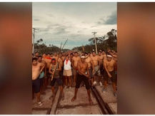 Indígenas bloqueiam Estrada de Ferro Carajás e denunciam impactos ambientais de obras da Vale no Pará