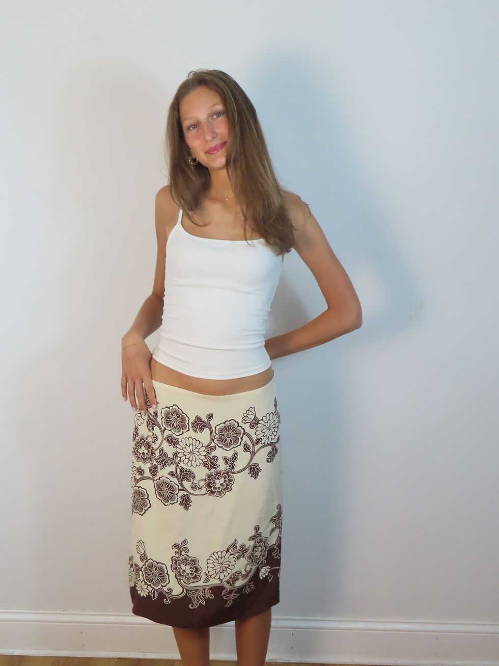 2000s Bandana Inspired Midi Skirt