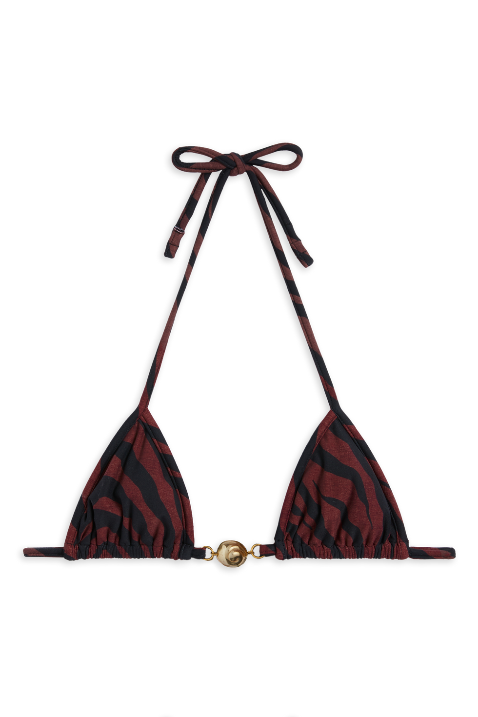 תמונה ממוזערת: REINA OLAG set - Splash Bikini Top and Scrunchie bikini bottom in Brown tiger