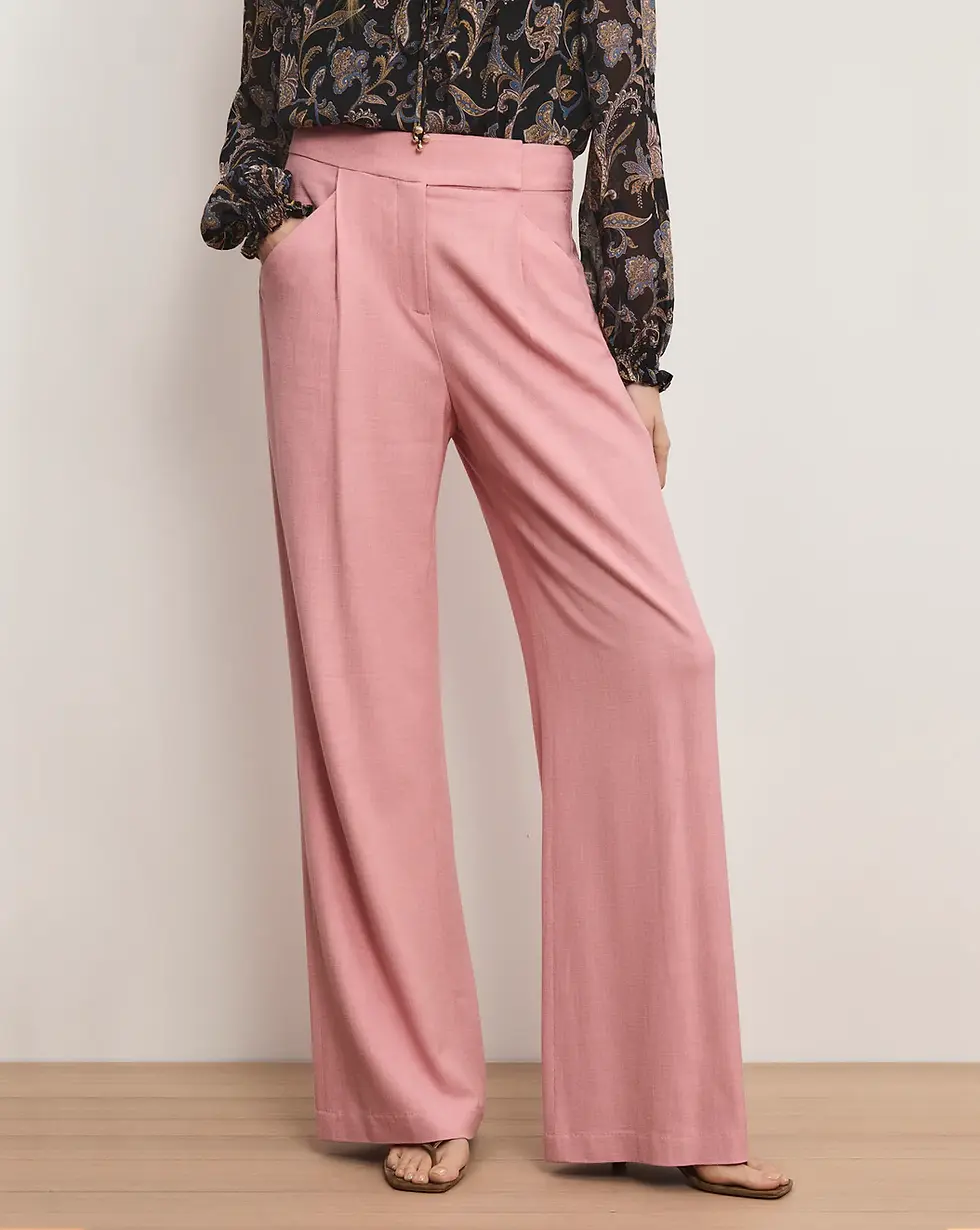 תמונה ממוזערת: VERONICA BEARD - Marbeau Wide-Leg Pant in Petal