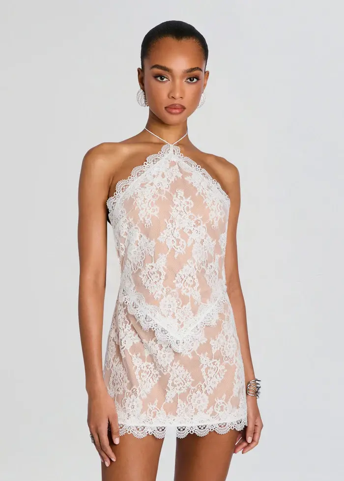 תמונה ממוזערת: Retrofete - Flavio Lace Dress in Ivory