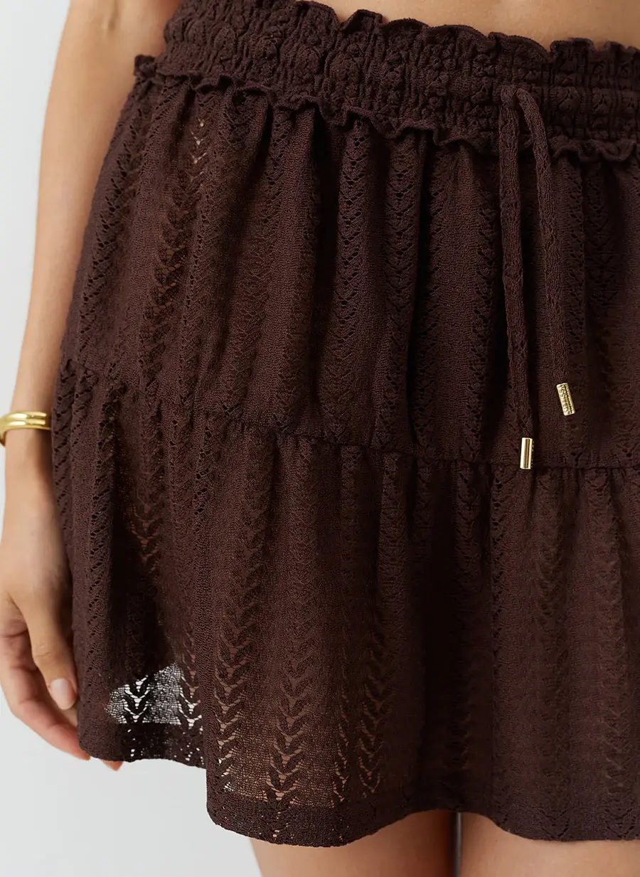 תמונה ממוזערת: MELISSA ODABASH- Dune Brown Skirt