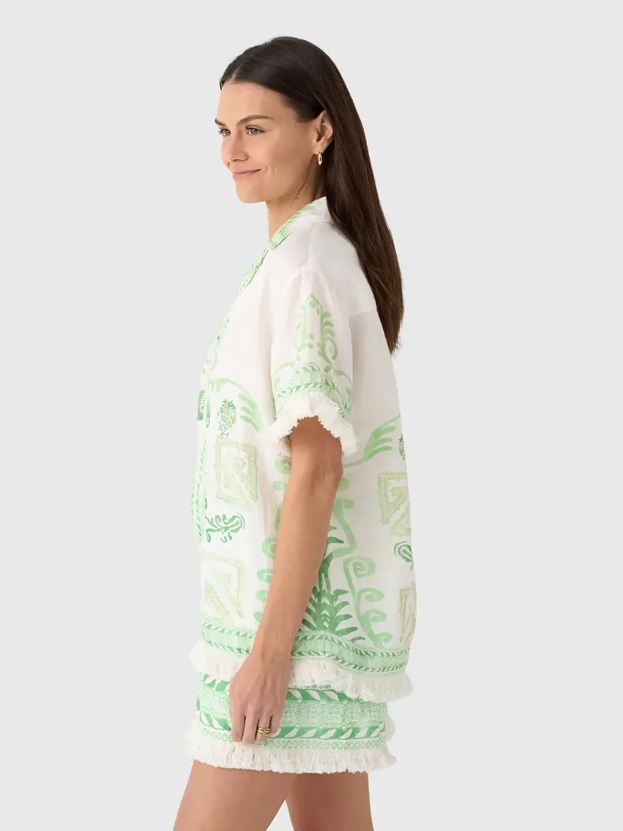 תמונה ממוזערת: KATE FORD- Ochna Fringed Tee in Multi