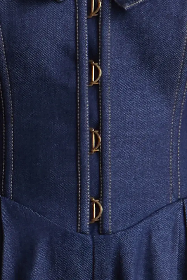 תמונה ממוזערת: BCBGMAXAZARIA- Savannah Jumpsuit in Raw Denim