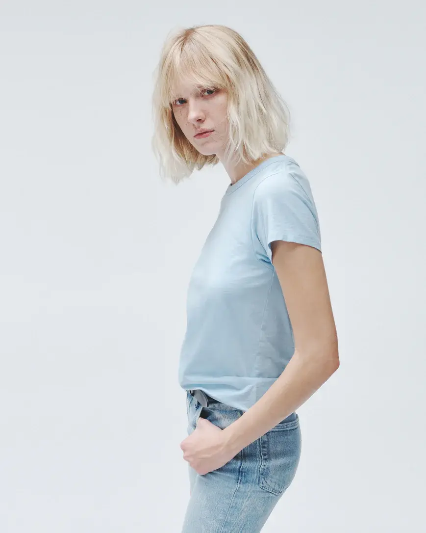 תמונה ממוזערת: Rag & Bone - The Slub Tee in Raindrop