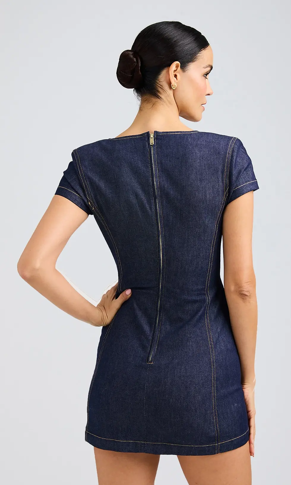 תמונה ממוזערת: GENERATION LOVE-Brunella Sheen Denim Dress Sale price