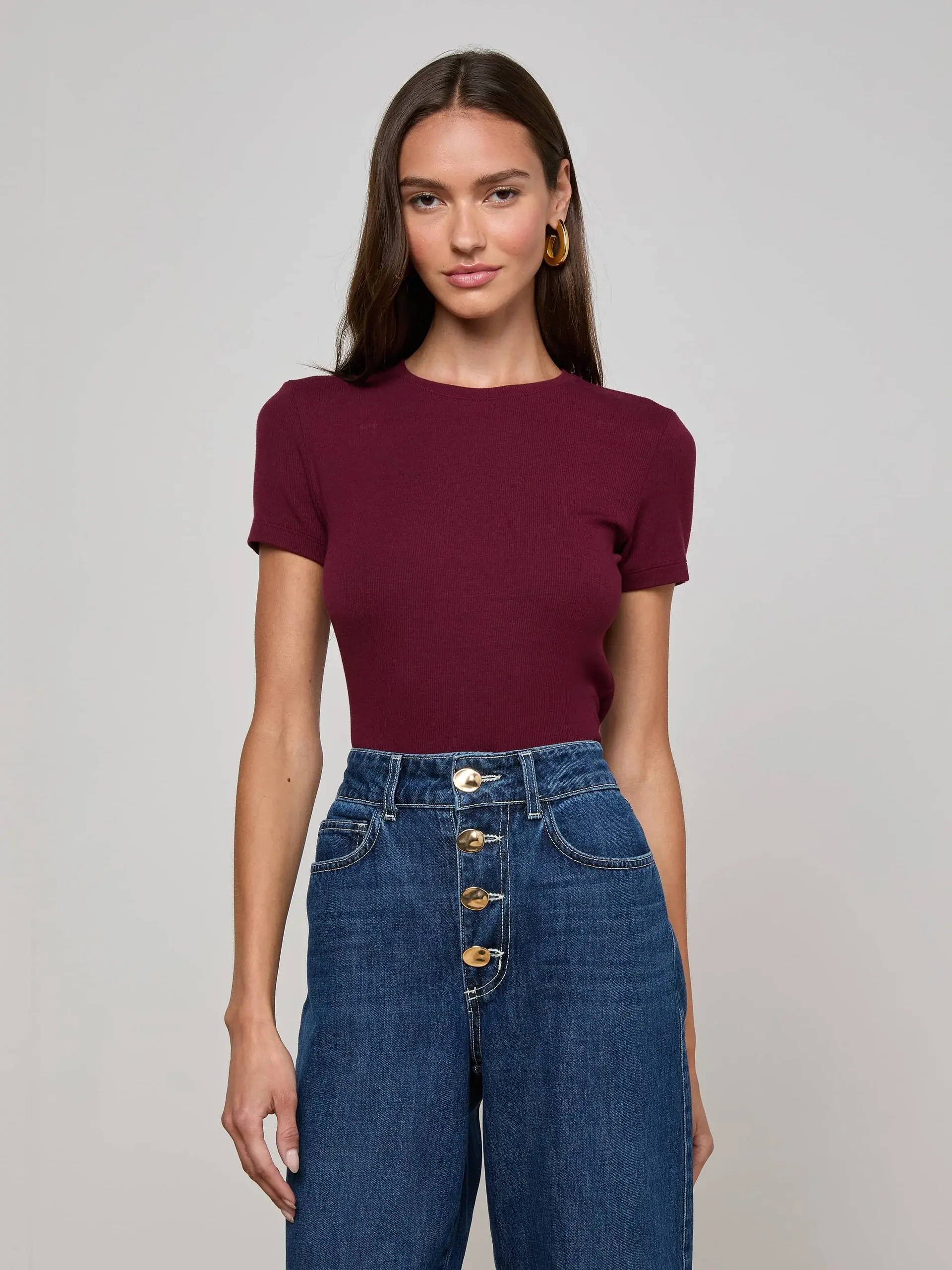 L'AGENCE-RESSI S/S CREW NK TEE