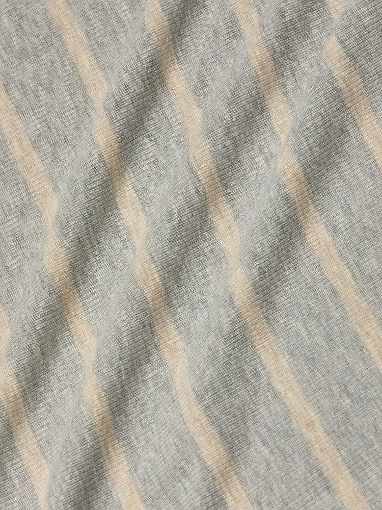 תמונה ממוזערת: L'AGENCE- Nia Ribbed Tank in Heather Grey/Oat Stripe