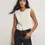 תמונה ממוזערת: VERONICA BEARD - Cliffwood Cropped Vest in Dove White