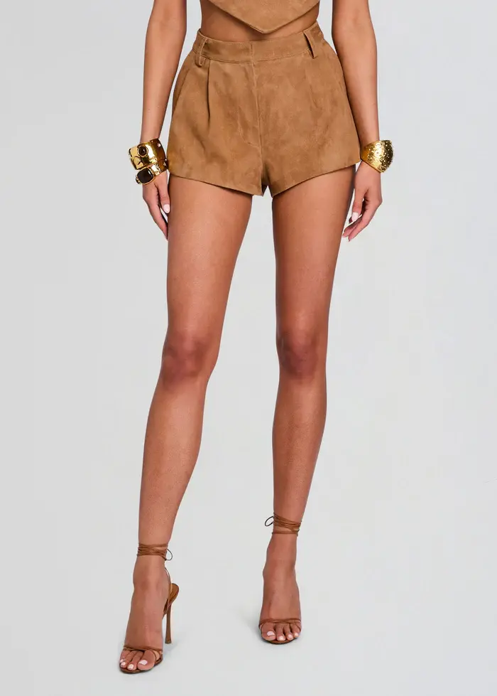 תמונה ממוזערת: Retrofete - Reyes Suede Short in Caramel