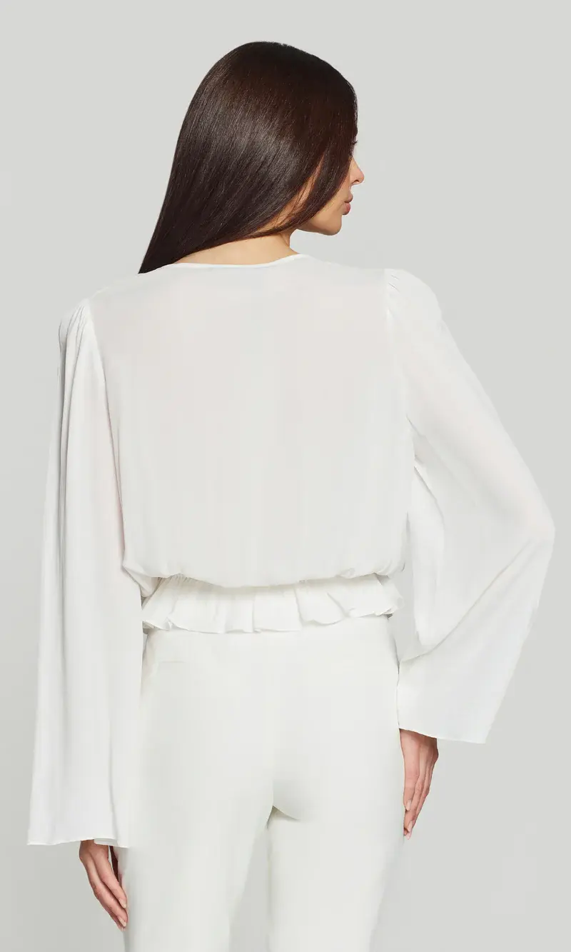 תמונה ממוזערת: GENERATION LOVE - Filippa Lace Combo Blouse in White