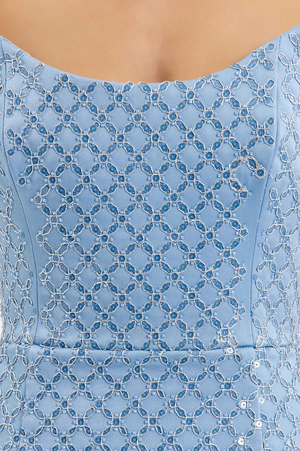 תמונה ממוזערת: REBECCA VALLANCE- Alix Mini Dress in Paleblue