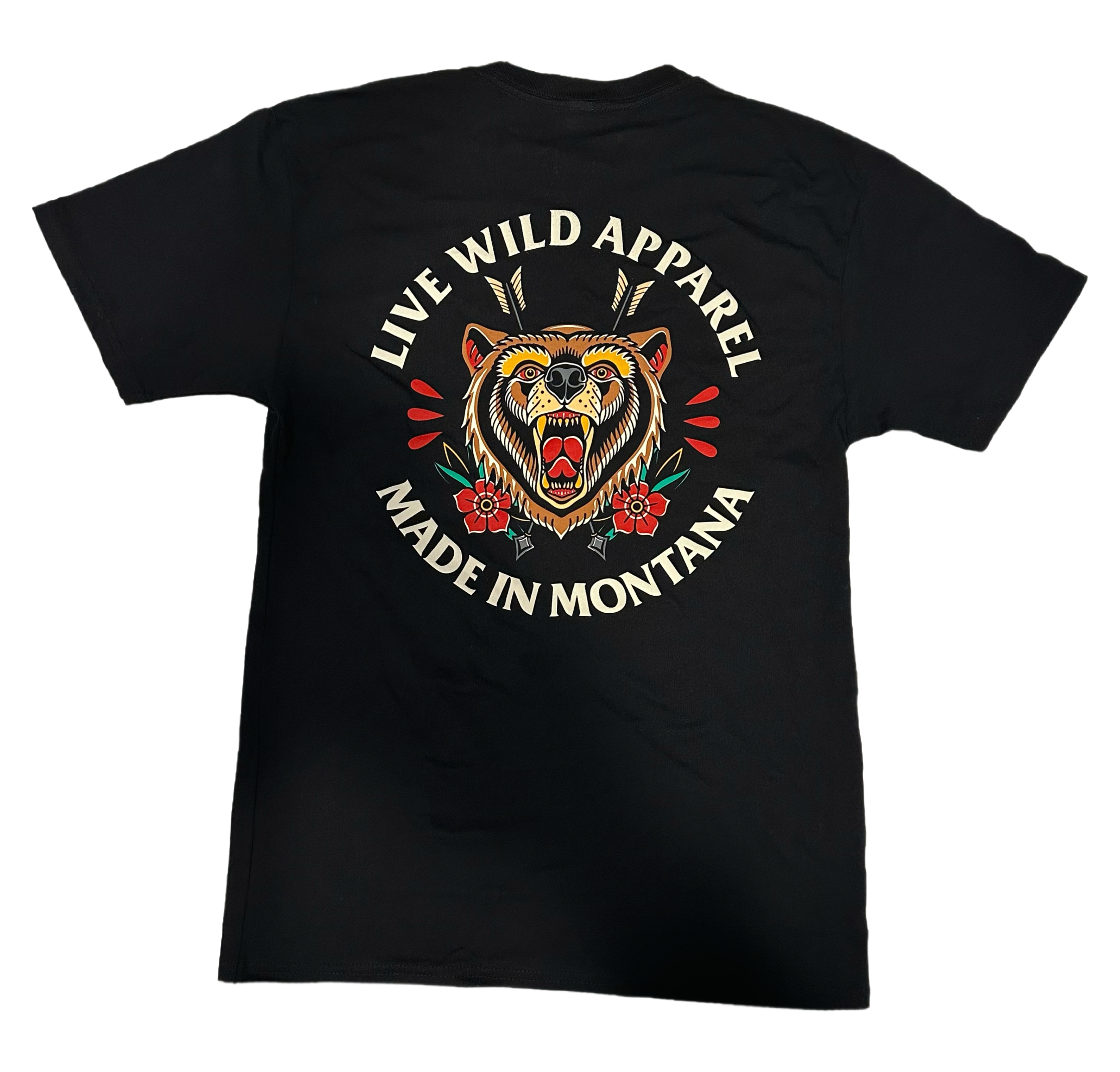 Live Wild Grizzly Tee – Made in Montana