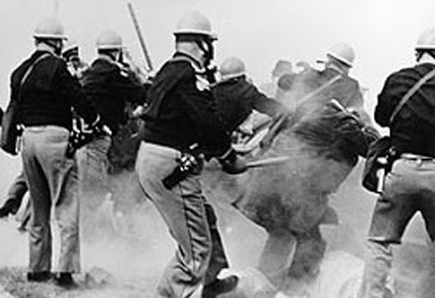 Alabama State Troopers attack civil rights demonstrators outside Selma, Alabama, on Bloody Sunday, March 7, 1965