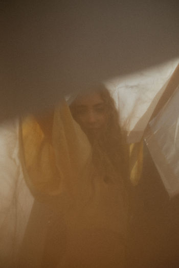 unique photo of girl in a sheet