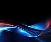 Abstract blue and red wave design