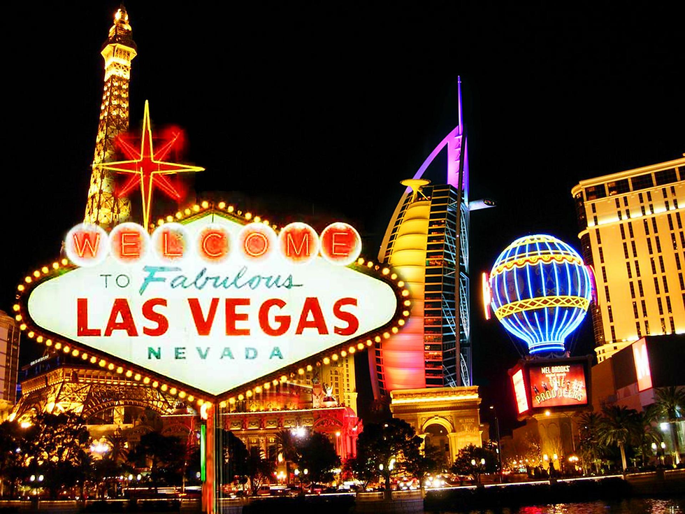 Welcome to Fabulous Las Vegas sign at night