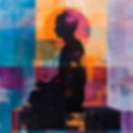 Woman looking at reflect in the water