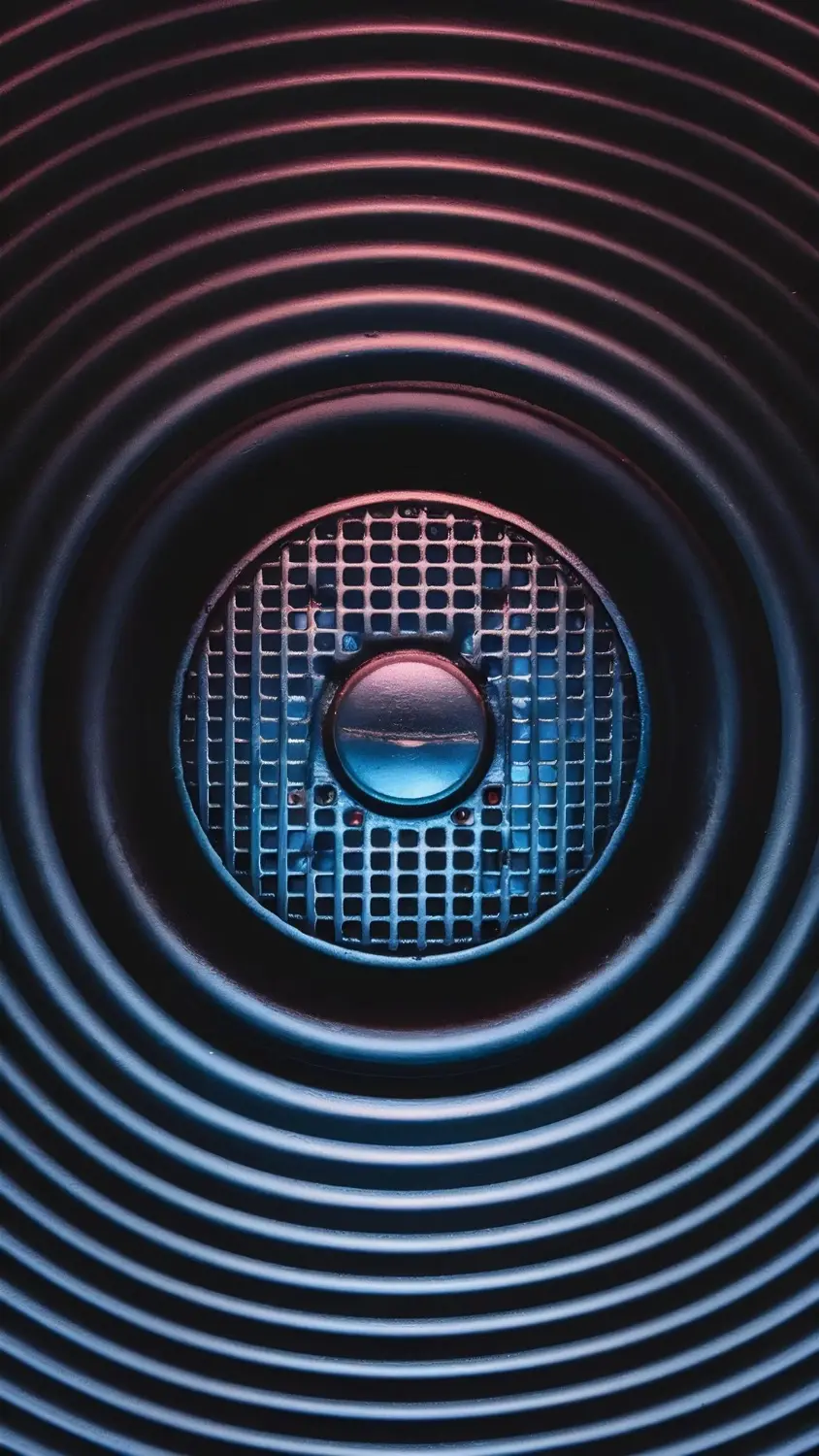 Speaker with concentric circles